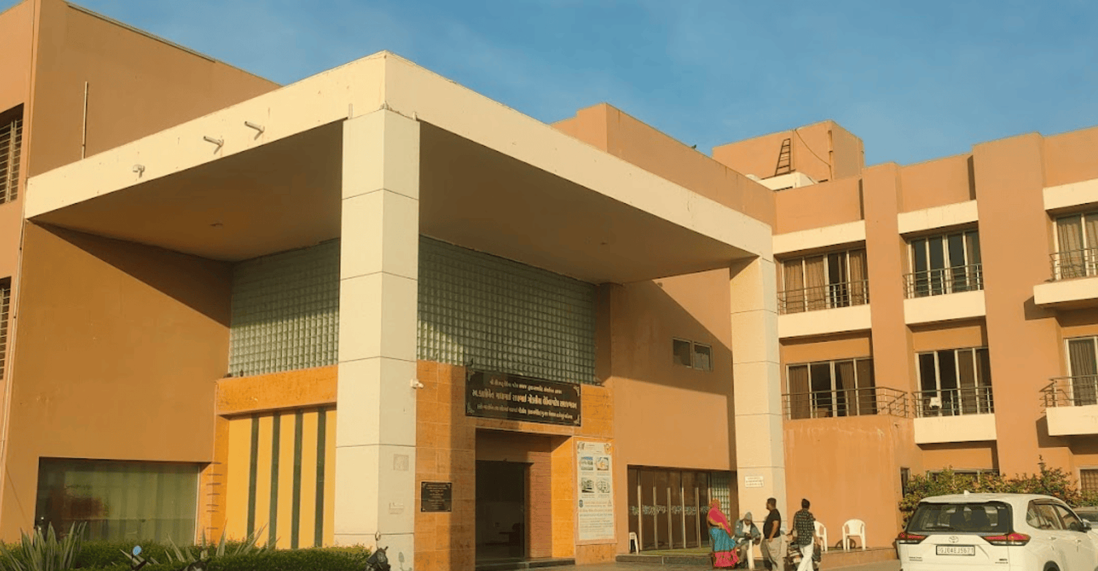 Front entrance and building exterior